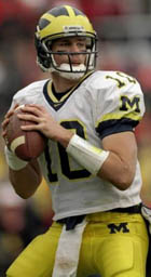 Michigan QB Tom Brady